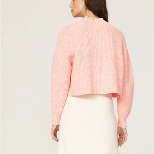 Club Monaco Soft Pink crop Crew Neck Sweater